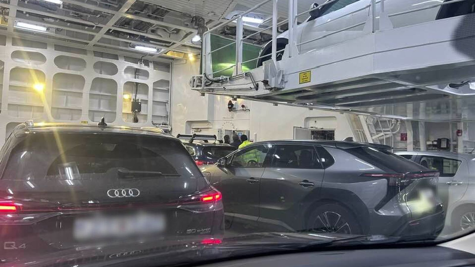 Föst í Herjólfi í korter eftir langa ferð frá Eyjum