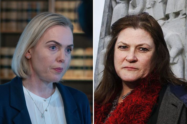 Guðrún Hafsteinsdóttir dómsmálaráðherra fagnar nýrri skýrslu um mansal. Þar eru stjórnvöld hvött til frekari aðgerða. Margrét Steinarsdóttir framkvæmdastjóri Mannréttindaskrifstofu Íslands segir skorta fjármagn til málaflokksins. 