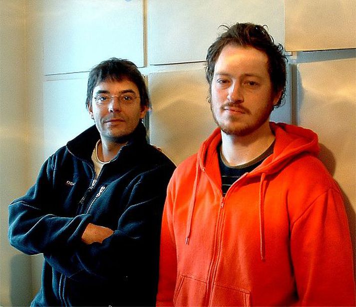 Hilmar Jensson og Simon Jermyn. Tveir gítarleikarar með spunatónleika í Fríkirkjunni.