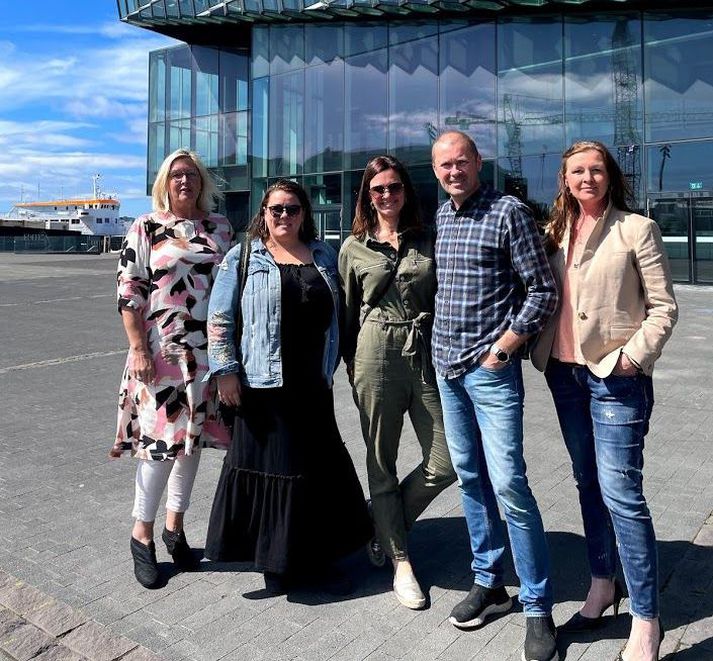 Svanhildur Konráðsdóttir, Fanney Dóra Sigurjónsdóttir, Þórunn Björg Marinósdóttir, Stefán Viðarsson og Karitas Kjartansdóttir, forstöðumaður hjá Hörpu.