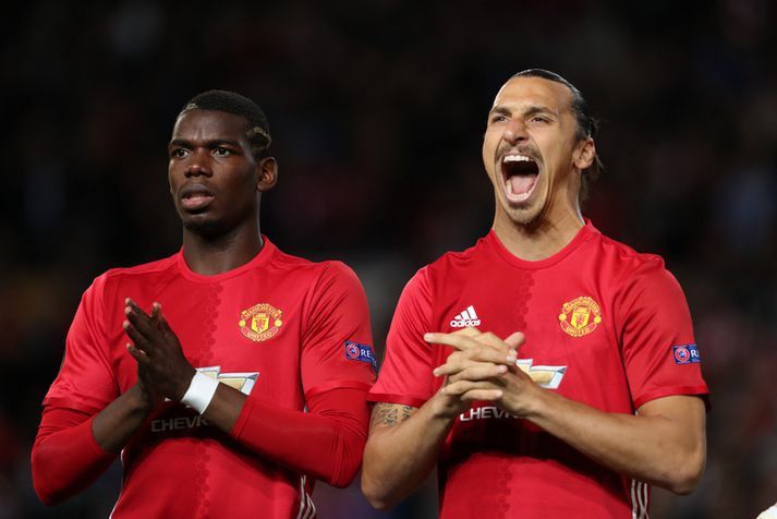 Paul Pogba og Zlatan Ibrahimovic.