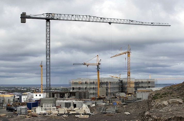 Vinnubanni hefur verið komið á byggingarframkvæmdir í Mosagötu 4-12. Myndin er tekin í Urriðaholti.