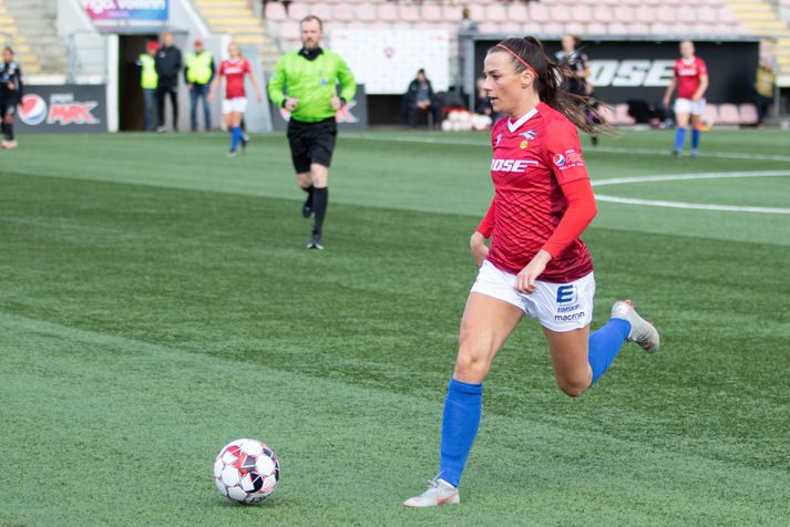 Hallbera Guðný Gísladóttir og stöllur hennar mæta bikarmeisturum Selfoss í dag.