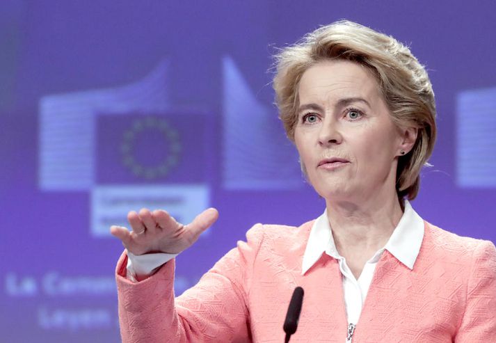 Von der Leyen er fyrrverandi varnarmálaráðherra Þýskalands. Hún tekur við embætti forseta framkvæmdastjórnarinnar 1. nóvember.