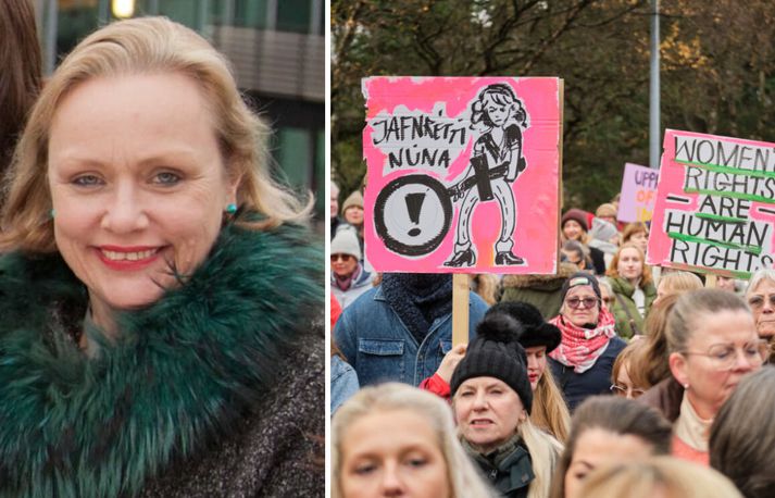 Margrét segir draum að rætast að fá að nýta sína þekkingu og reynslu til að skipuleggja kvennaverkfall i Þýskalandi eins og hefur verið gert á Íslandi. 