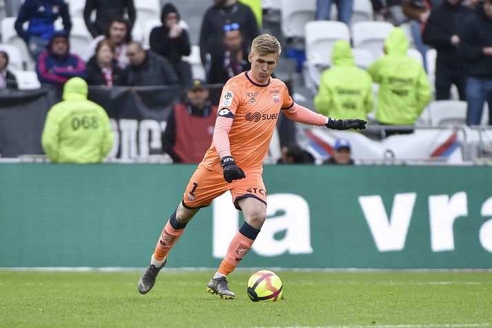 Rúnar Alex varði fimm skot gegn Lyon.