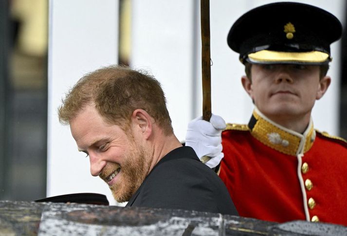 Harry Bretaprins er farinn aftur heim til Bandaríkjanna.