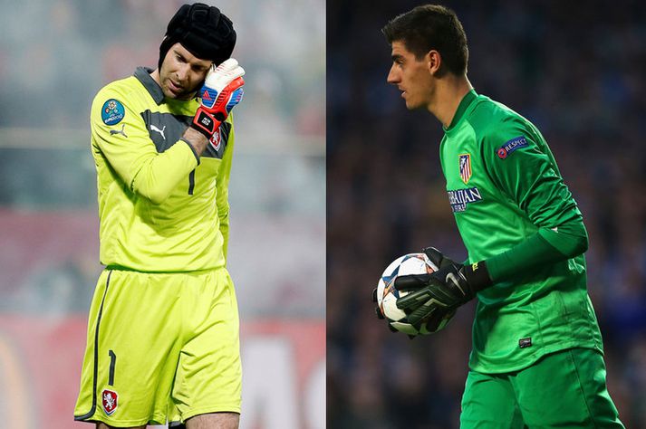 Petr Cech og Thibaut Courtois.