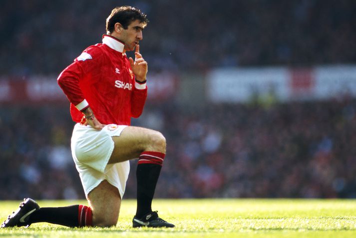 Eric Cantona er goðsögn hjá Manchester United.