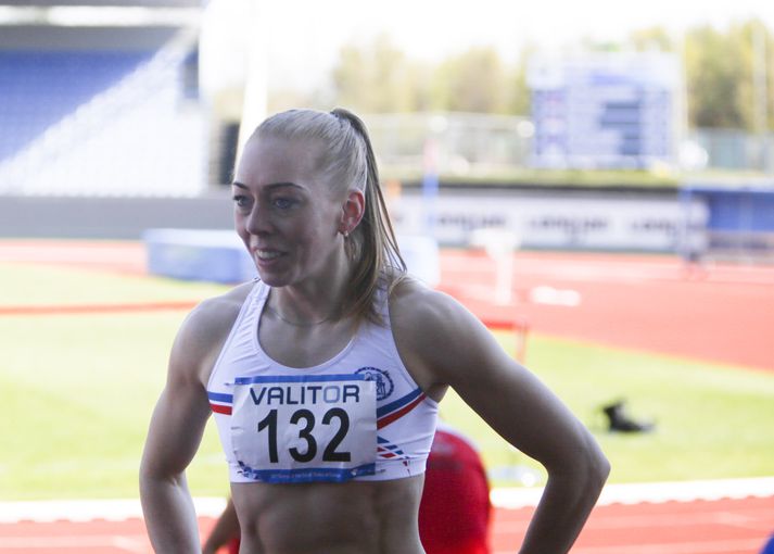 Hafdís Sigurðardóttir sópaði að sér verðlaunum á Smáþjóðaleikunum.