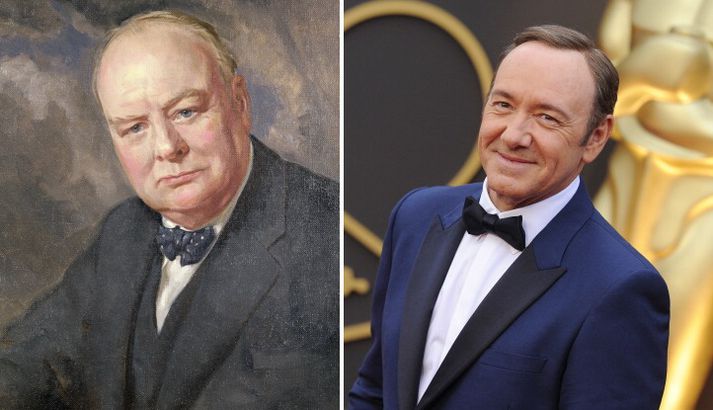 Winston Churchill og Kevin Spacey