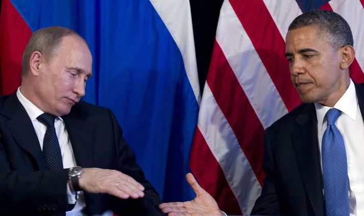 Vladimír Pútín og Barack Obama