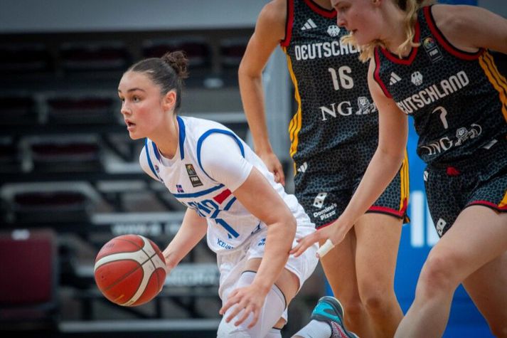 Hulda María Agnarsdóttir skoraði flest stig íslenska liðsins í dag.