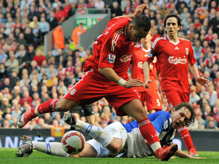 Nabil El Zhar í leik með Liverpool.