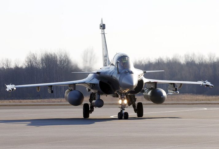 Frönsk flugsveiti á Rafale-þotum hefur séð um loftrýmisgæslu í Lettlandi á undanförnum vikum.