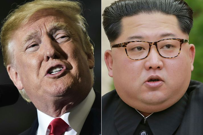 Donald Trump og Kim Jong-un.