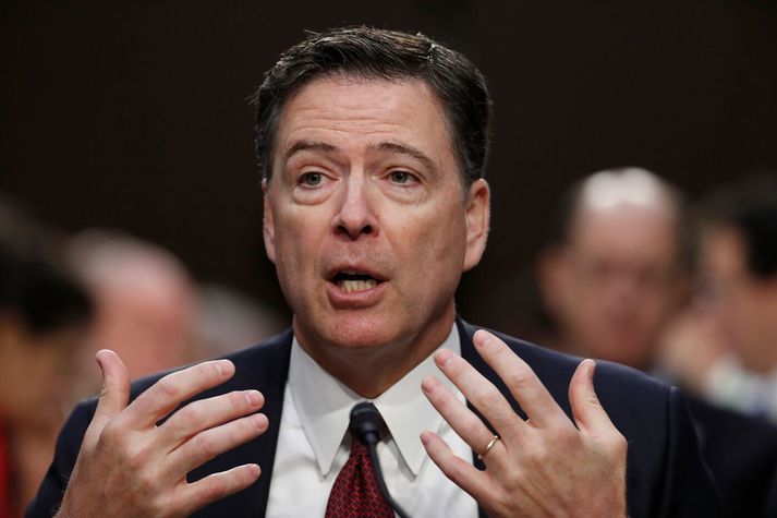 James Comey á þingnefndarfundi árið 2017.