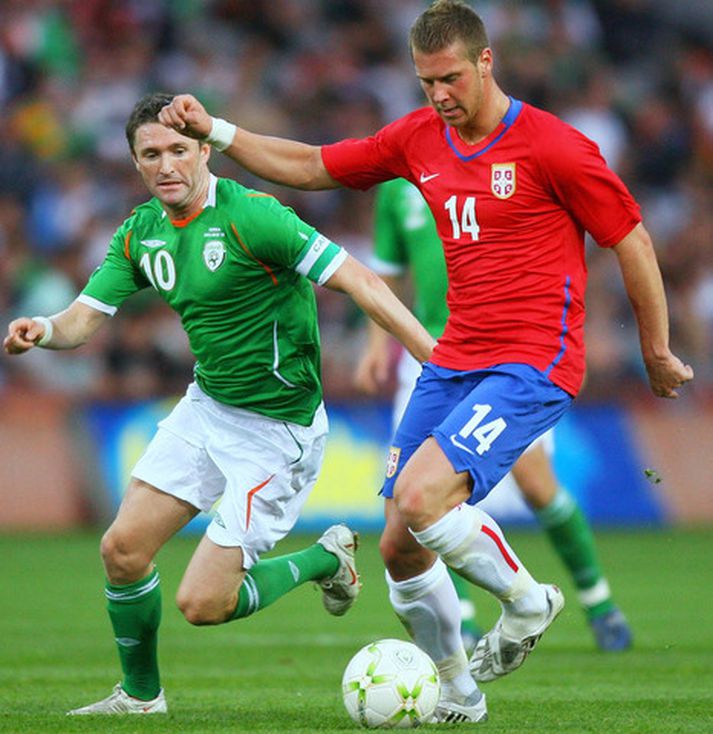 Robbie Keane og félagar í írska landsliðinu eiga enn möguleika á að komast á HM.