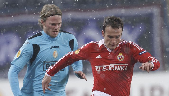 Birkir Bjarnason í leik með Standard Liege.