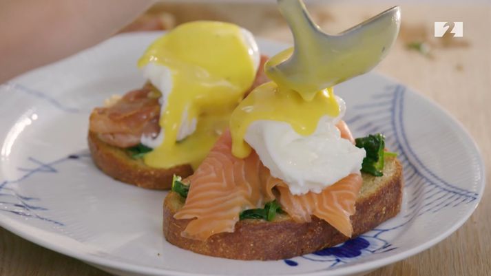 Eva Laufey er snillingur í Egg Benedict.