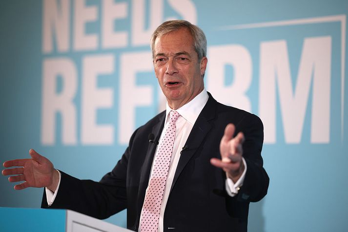 Farage fór áður fyrir UKIP og barðist ötullega fyrir Brexit.