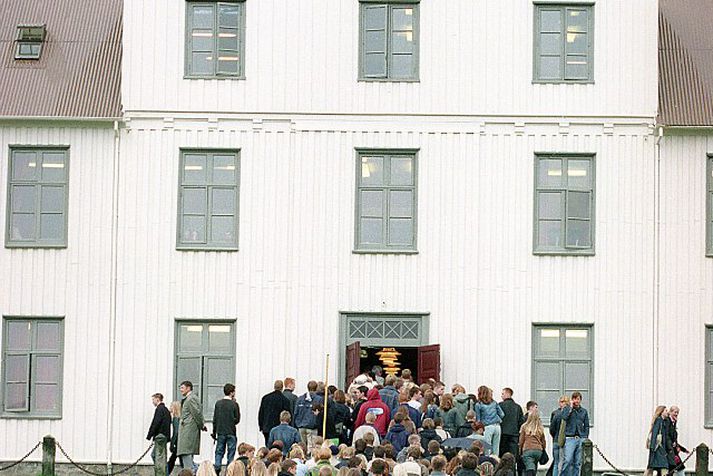 Nemendur í Menntaskólanum í Reykjavík