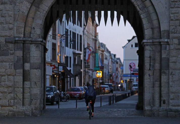 Fámennar götur í Köln í Þýskalandi.