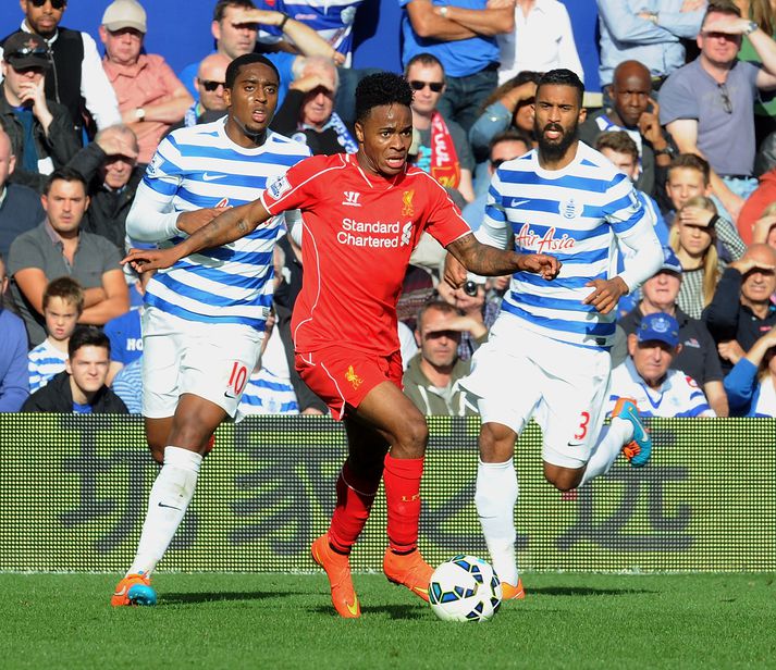 Raheem Sterling er hér í leik gegn sínu uppeldisfélagi, QPR.