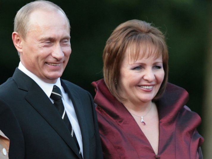 Vladimir og Ludmila Putin í opinberri heimsókn í Þýskalandi.