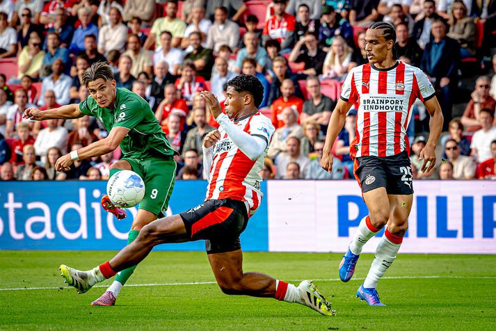 Brynjólfur Willumsson skoraði fallegt mark gegn PSV.