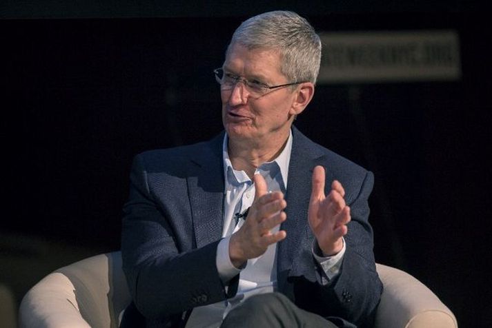 Tim Cook, forstjóri Apple, segir mikla sölu í Kína eiga stóran þátt velgengi fyrirtækisins að undanförnu.