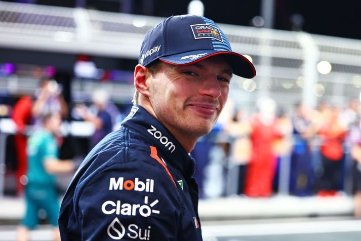 Max Verstappen var í stuði eins og  vanalega. Fimm keppnir, fimm ráspólar.