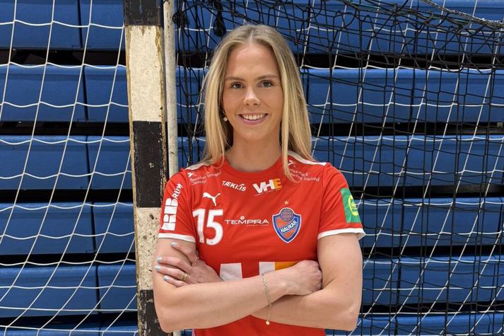 Jóhanna Margrét Sigurðardóttir er mætt í Haukabúninginn.