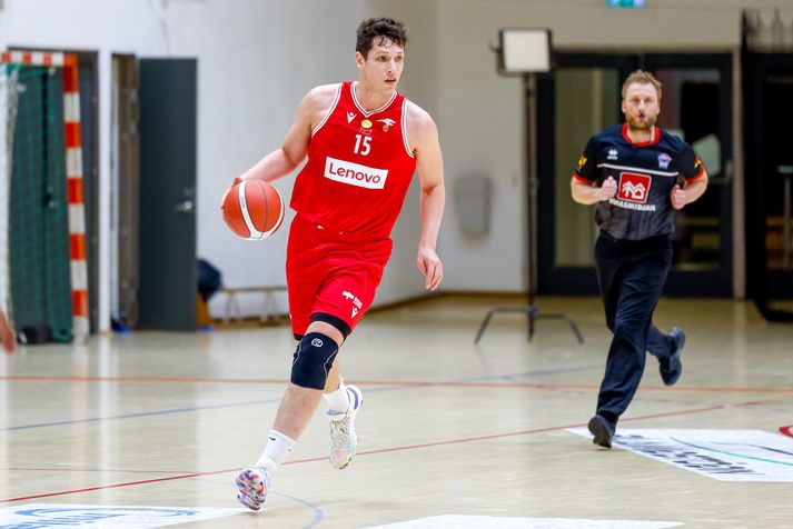 Pavel Ermolinskij daðraði við þrennuna þegar hann hjálpaði sínum mönnum að leggja Keflavík að velli