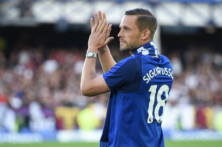 Gylfi Þór Sigurðsson á Goodison Park.