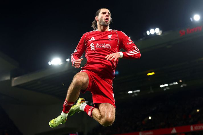 Dominik Szoboszlai skoraði glæsilegt mark í kvöld.