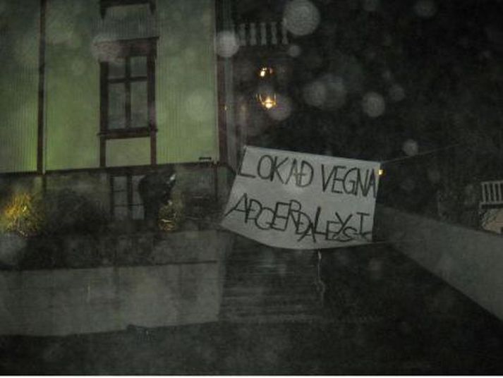 Frá aðgerðum í nótt.