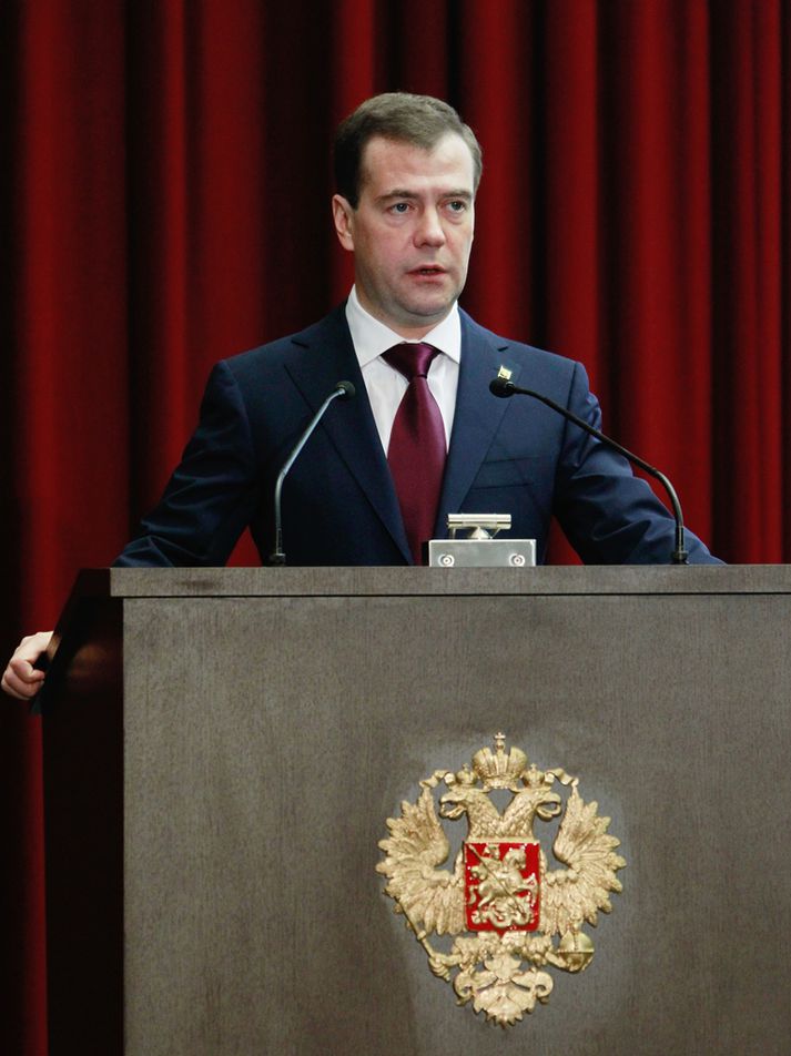 Dmitry Mededev, forsætisráðherra Rússlands.