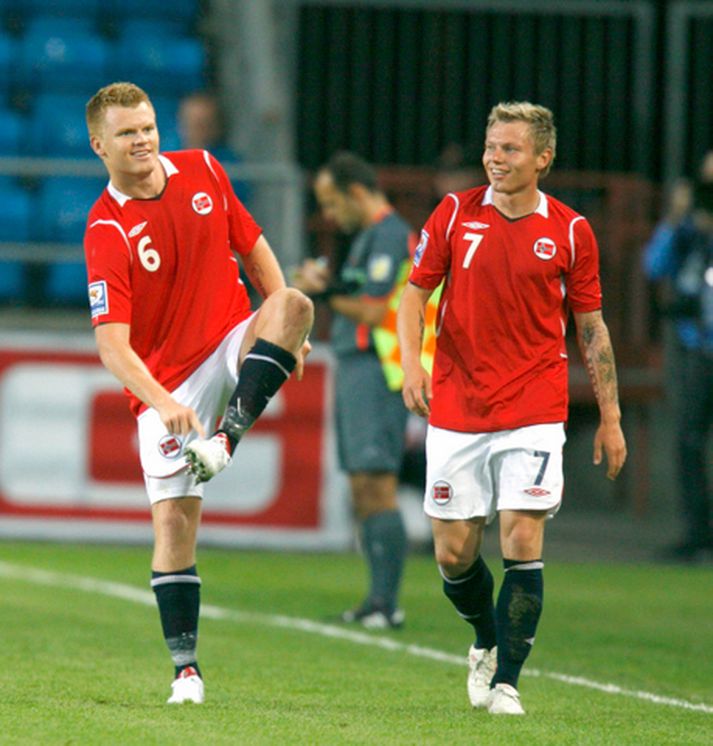 Bræðurnir John Arne Riise og Bjorn Helge Riise.