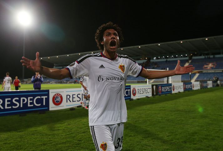Elneny fagnar sigri með Basel.