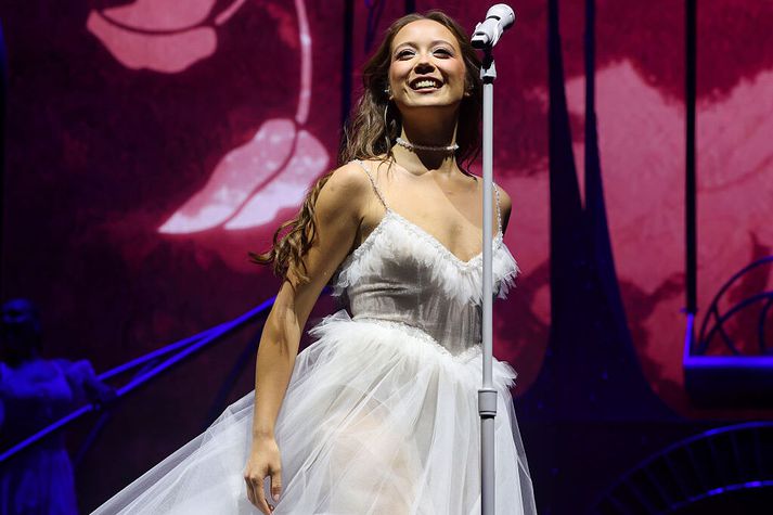 Laufey skein skært á Coachella í gær. 