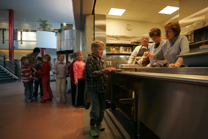 Myndin er tekin úr grunnskóla á höfuðborgarsvæðinu.
