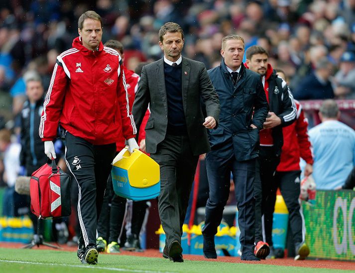 Tim Sherwood í leiknum í gær.
