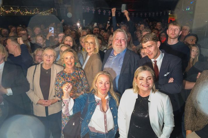 Þau voru kát í gær og eflaust núna líka.
