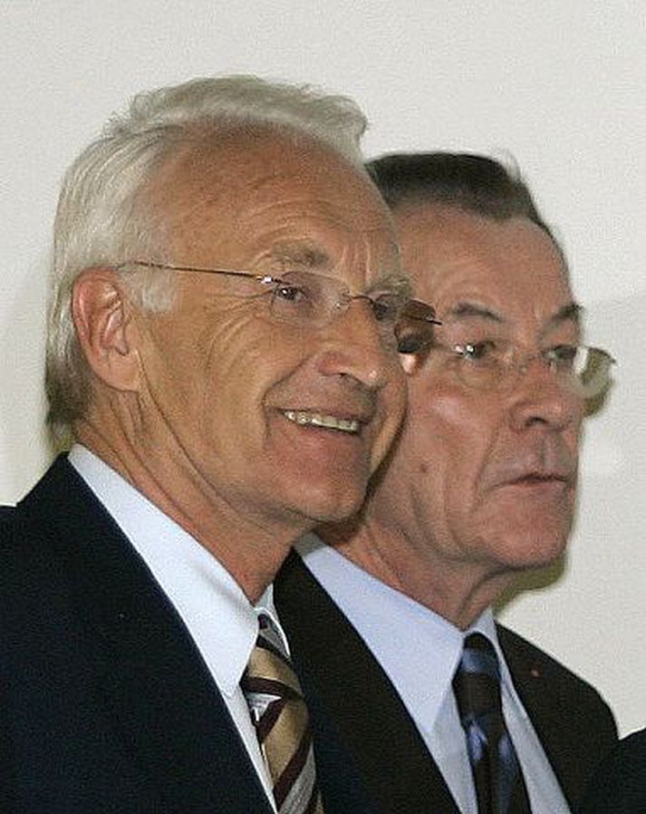 Stoiber og Müntefering. Gagnkvæmt traust ríkir milli þungavigtarmannanna tveggja.