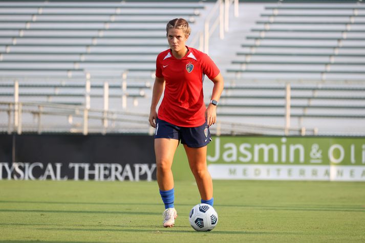 Caeley Lordemann í búningi North Carolina Courage en hún er nú komin til ÍBV.