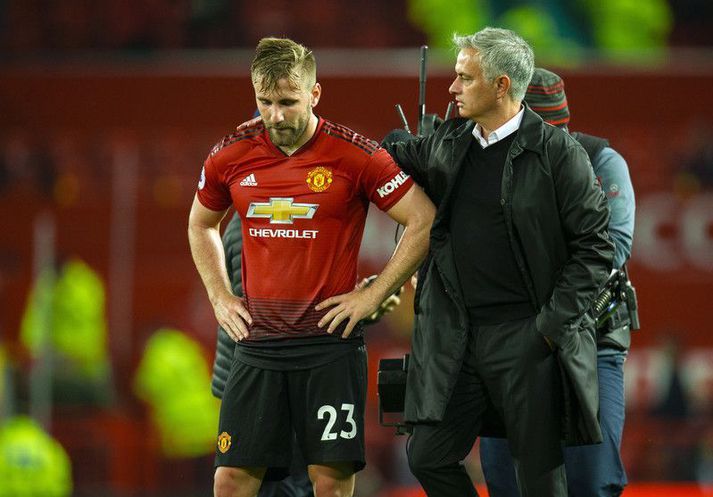 Luke Shaw gekk illa að festa sig í sessi í liði United undir stjórn Jose Mourinho en hefur verið helsti vinstri bakvörður liðsins síðan Ole Gunnar Solskjær tók við því og átti mjög gott tímabil í vetur.