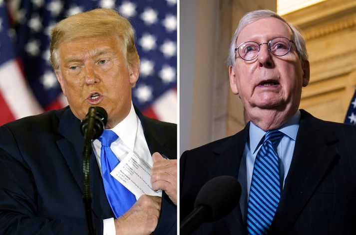 Donald Trump og Mitch McConnell.