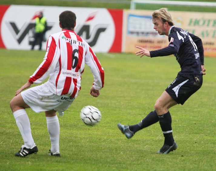 Símun Samuelsen í leik með Keflavík.