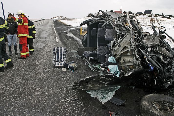 Banaslys á veginum milli Hveragerðis og Selfoss eru ófá.
